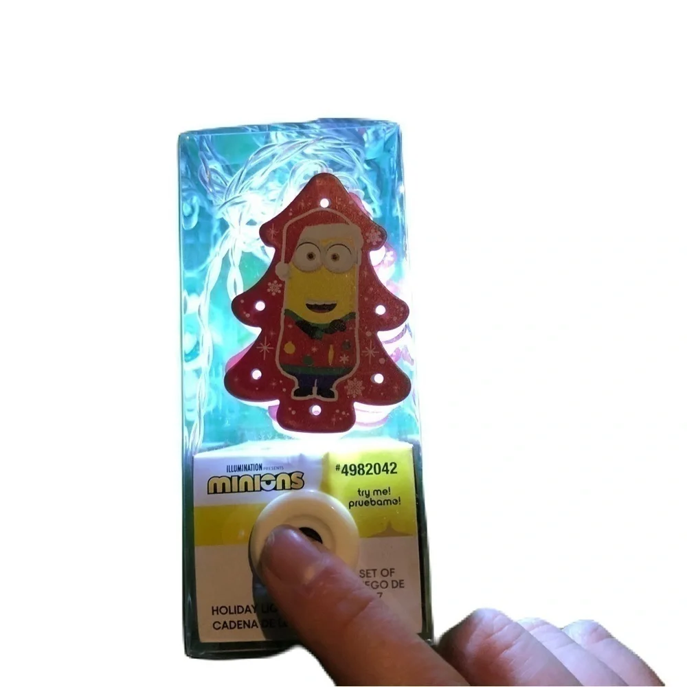 Despicable Me Christmas Tree String Lights NEW Minion 7 Lights Decorations